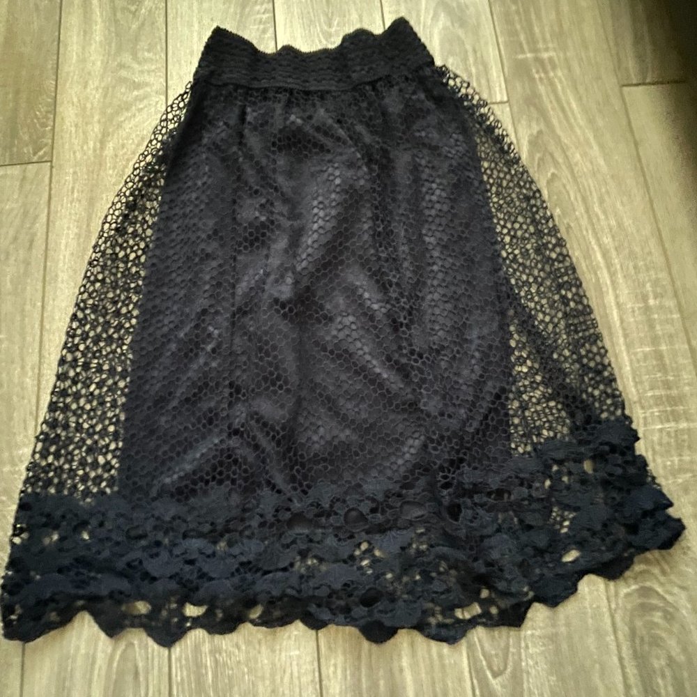 Studio West Apparel Navy Blue Skirt